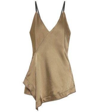 Top lencero Scarf de satén | Helmut Lang