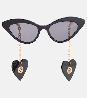 Occhiali da sole con ciondoli GG | Gucci