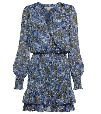 Saera floral shirred minidress | Veronica Beard