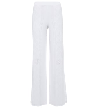 Pointelle high-rise wide-leg pants | Marine Serre
