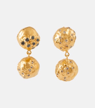 Boucles d'oreilles The Inferno en or 9 ct et diamants | Alighieri