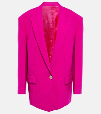 Blazer oversize Glen in crêpe | The Attico