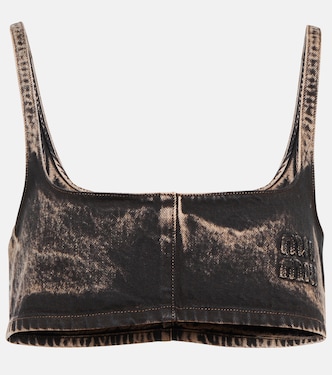 Bralette aus Denim | Miu Miu