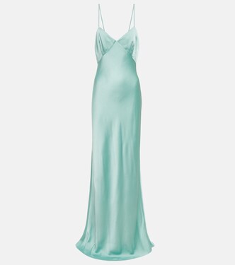Vestido lencero largo Selce de satén | Max Mara
