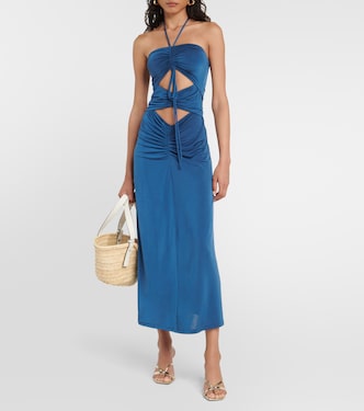 Vestido midi Kira con cuello halter | Jade Swim