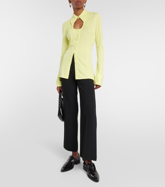 White Label cutout jersey shirt | Proenza Schouler
