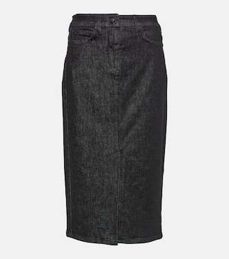 Falda midi Peplo en denim | Max Mara