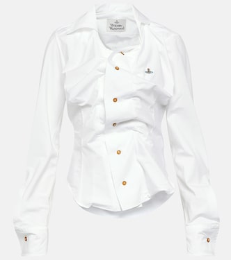 Drunken gathered cotton poplin shirt | Vivienne Westwood