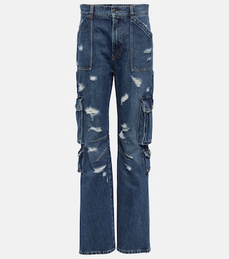 Distressed high-rise cargo jeans | Dolce&Gabbana