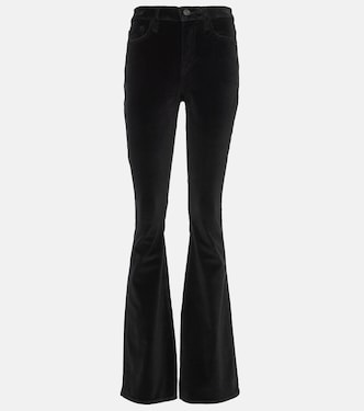 Pantalones flared Le High Flare Velveteen de terciopelo | Frame