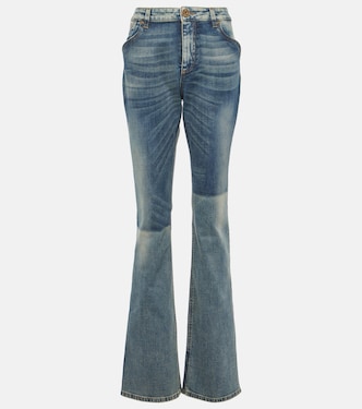 Jeans bootcut a vita media | Balmain
