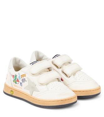 Ball Star printed leather sneakers | Golden Goose Kids