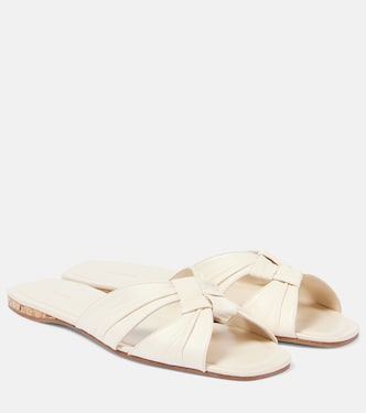 Soft Knot leather slides | The Row