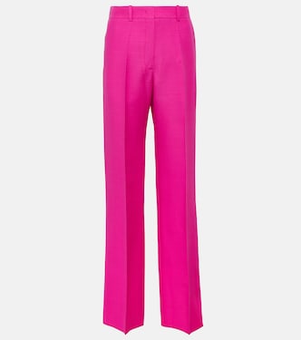 Pantaloni a gamba larga in Crêpe Couture | Valentino