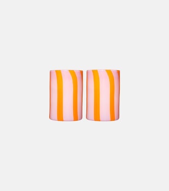 Dolcevita Stripe set of 2 tumblers | Aquazzura Casa