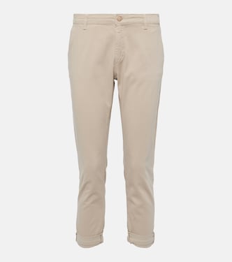 Pantaloni tapered Caden in twill a vita media | AG Jeans