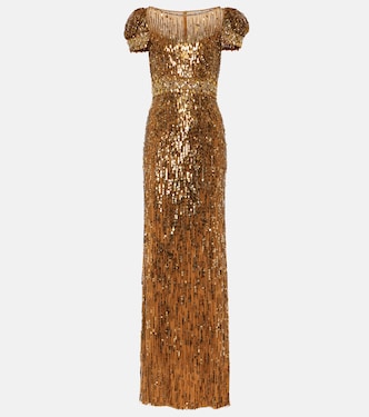 Robe Sungem mit Pailletten | Jenny Packham