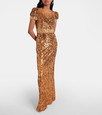 Robe Sungem mit Pailletten | Jenny Packham