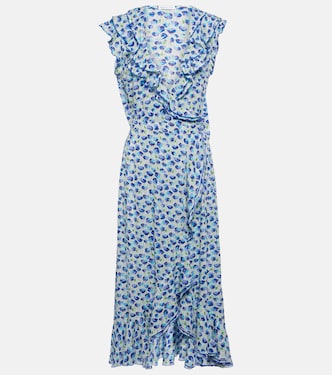 Vestido midi Triny con volantes | Poupette St Barth
