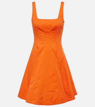Vestido corto Wells de popelín | Staud
