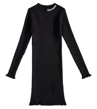 Kleid aus Strick | Balmain Kids