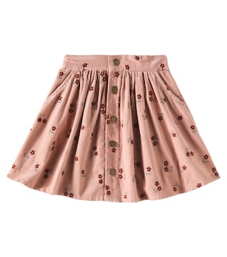 Gonna Blossom in cotone con ricamo | Rylee + Cru
