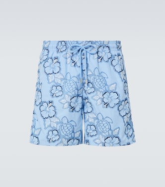 Bestickte Badeshorts Hibiscus | Vilebrequin