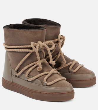 Botas de nieve Classic Wedge de piel | Inuikii