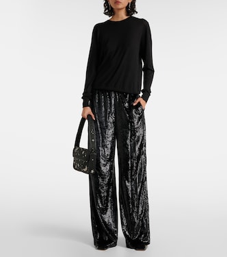 Velvet wide-leg pants | Polo Ralph Lauren