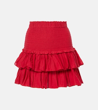 Naomi cotton-blend tiered miniskirt | Marant Etoile
