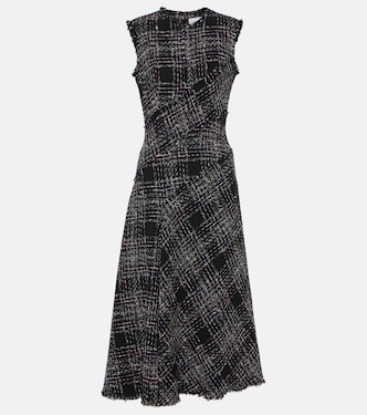 Cotton-blend tweed midi dress | Erdem