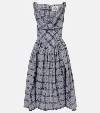 Sunday gingham cotton corset midi dress | Vivienne Westwood