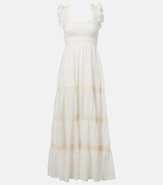 Aubrie tiered cotton voile maxi dress | Rixo