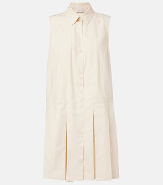 Cotton poplin and silk shirt dress | Moncler