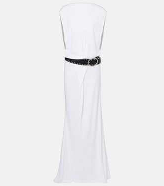 Belted draped jersey maxi dress | Christopher Esber