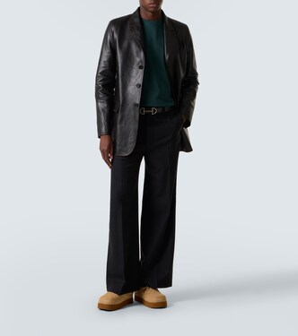 Mules GG en daim et shearling  | Gucci
