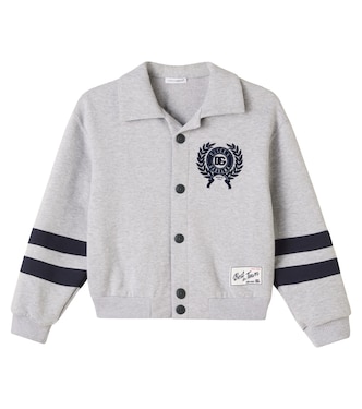 DG 코튼 플리스 바시티 재킷 | Dolce&Gabbana Kids
