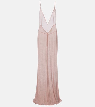 Claudie sequined sheer maxi dress | The New Arrivals Ilkyaz Ozel