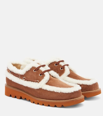 Chaussures bateau Palm Avenue en daim | Valentino Garavani