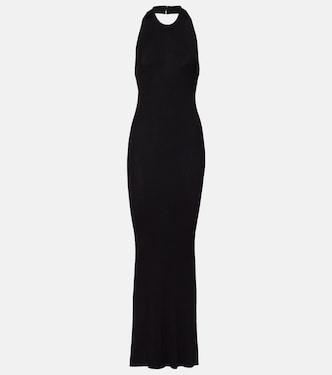 Ribbed-knit halterneck maxi dress | Nili Lotan