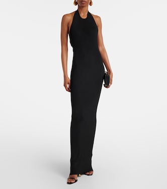 Ribbed-knit halterneck maxi dress | Nili Lotan