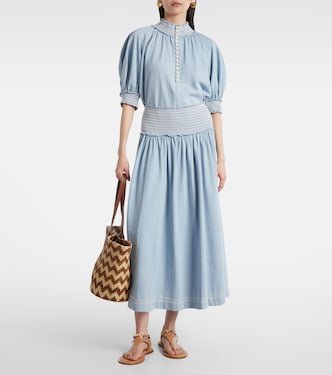 Blusa Ascension de denim | Zimmermann