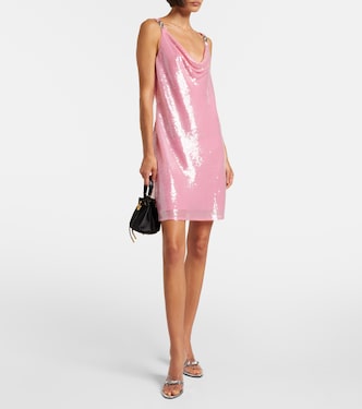 Medusa '95 sequined silk slip dress | Versace