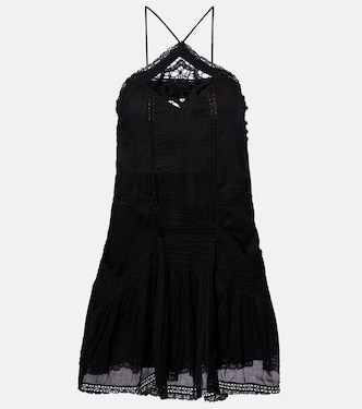 Geraldin lace-trimmed cotton minidress | Marant Etoile