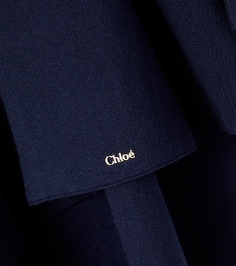 Cotton and wool cape | Chloé Kids