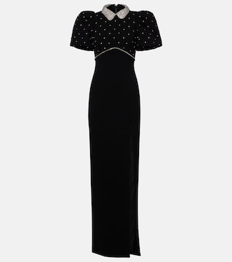 Amery embellished puff-sleeve gown | Rebecca Vallance