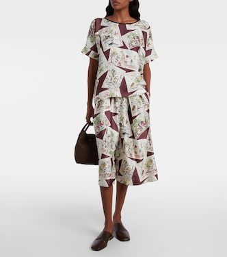 Emon silk Bermuda shorts | Loro Piana