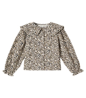 Nelia leopard-print cotton blouse | The New Society