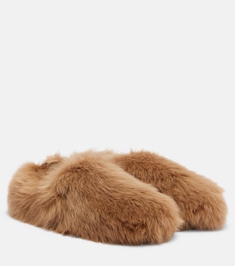 Gommino shearling slip-on shoes | Tod's