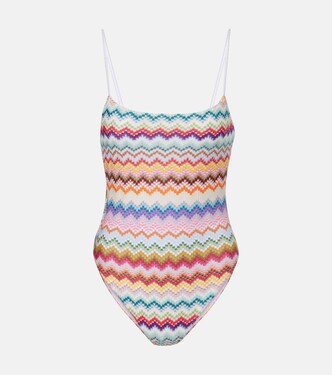 Zig Zag lamé swimwsuit | Missoni